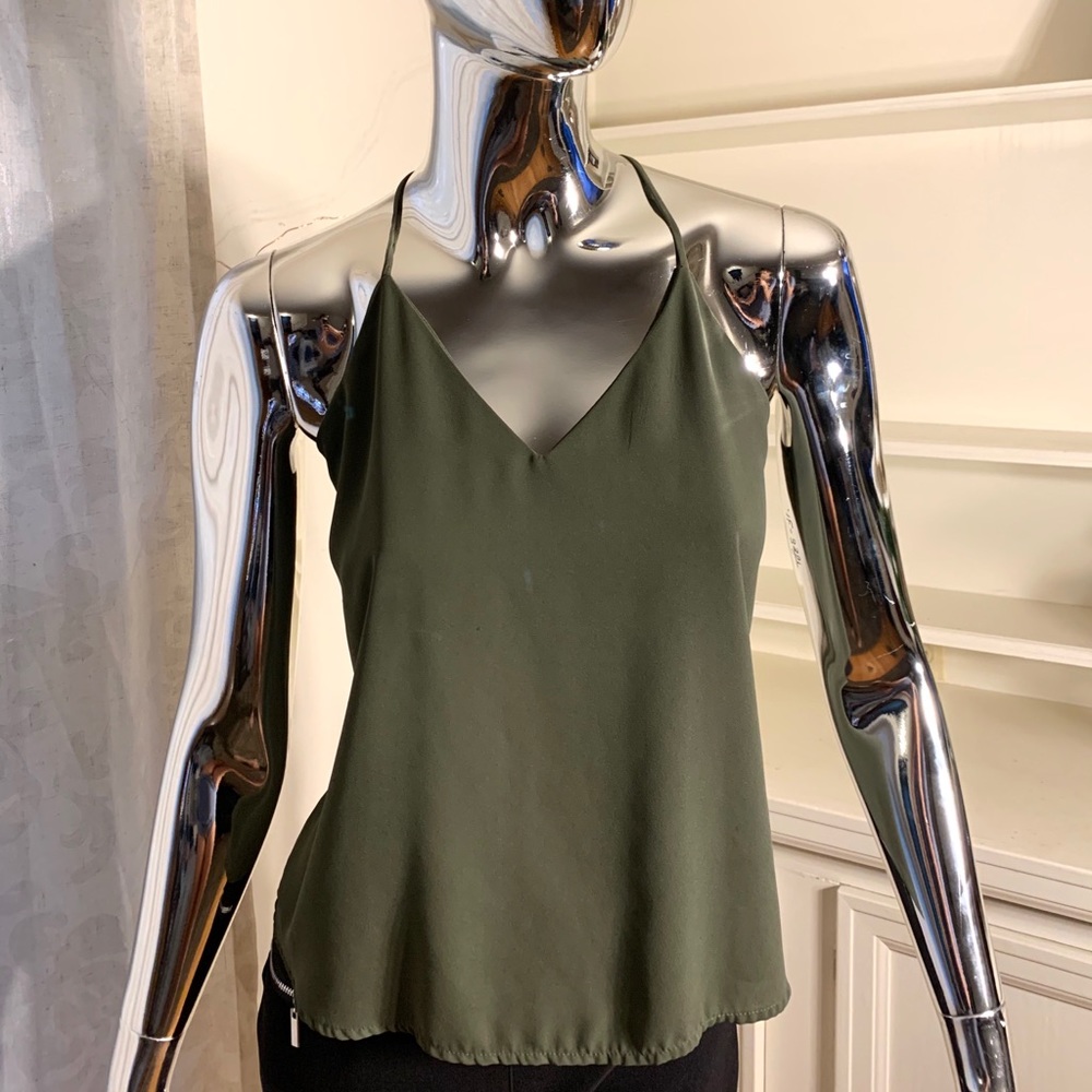 Green sleeveless top
